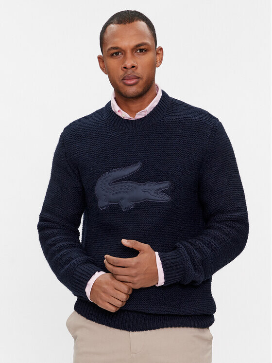 

Свитер обычного кроя Lacoste, черный