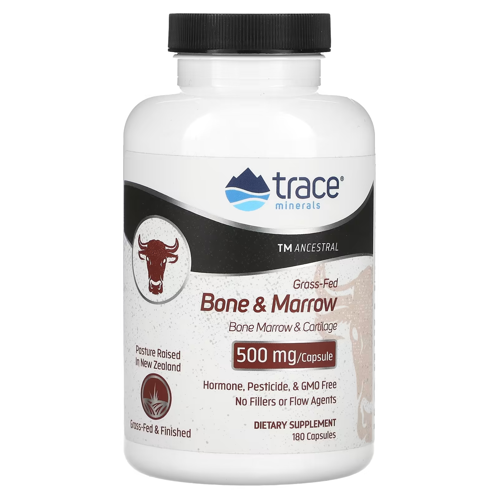 цена Пищевая добавка Trace Minerals Grass-Fed Bone Marrow 500 мг