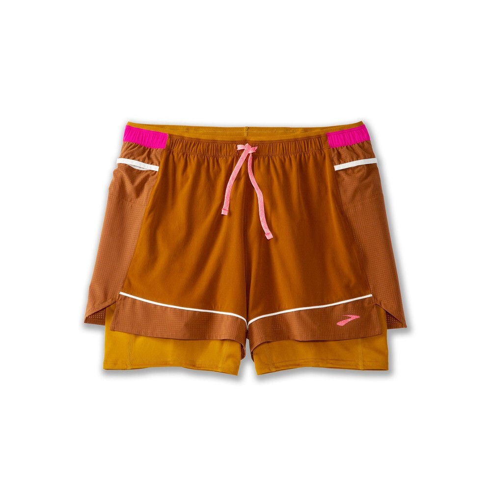 

Спортивные шорты Brooks High Point 3 Inch 2-in-1, коричневый