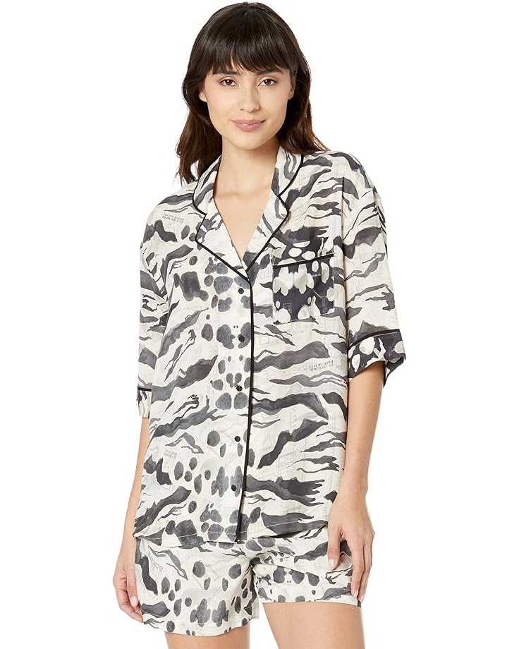 Пижамный комплект AllSaints Esma Oniyuri PJ Set, цвет Ecru White