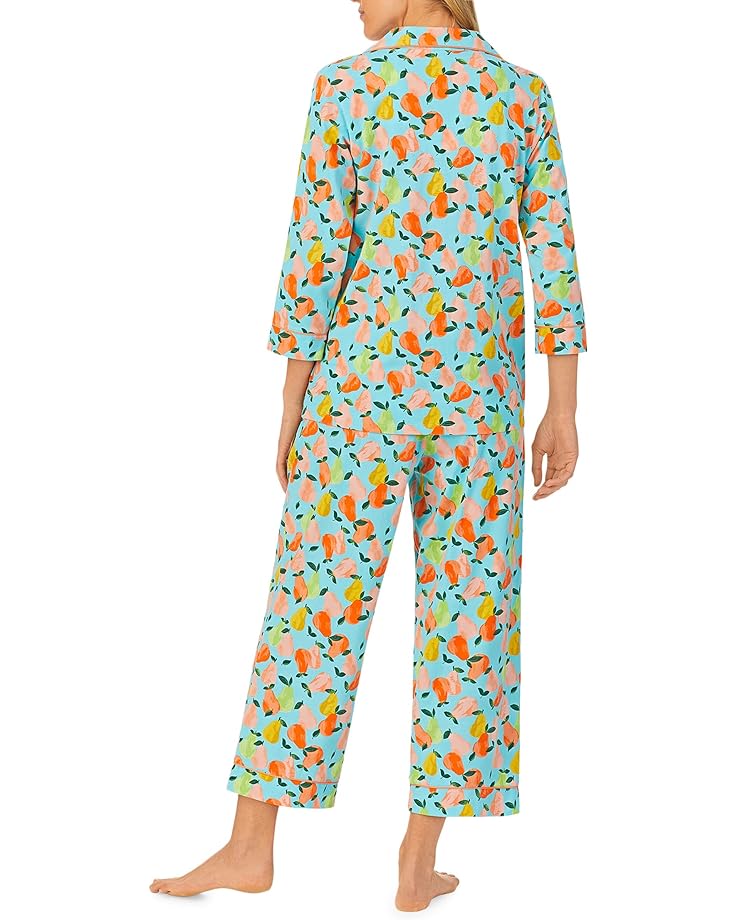 Пижамный комплект Bedhead PJs 3/4 Sleeve Cropped PJ Set, цвет Perfect Pears