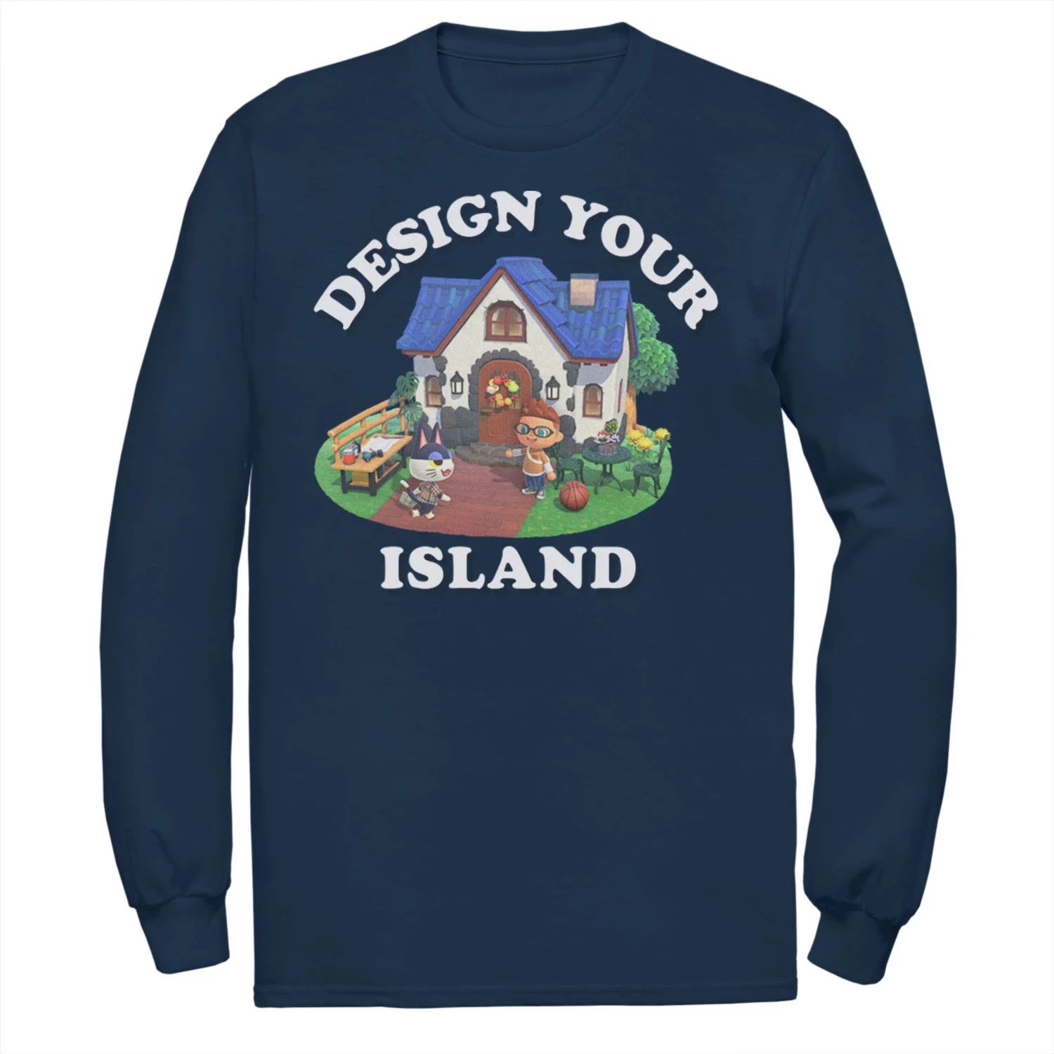 Мужская футболка Animal Crossing: New Horizons Design Your Island Licensed Character