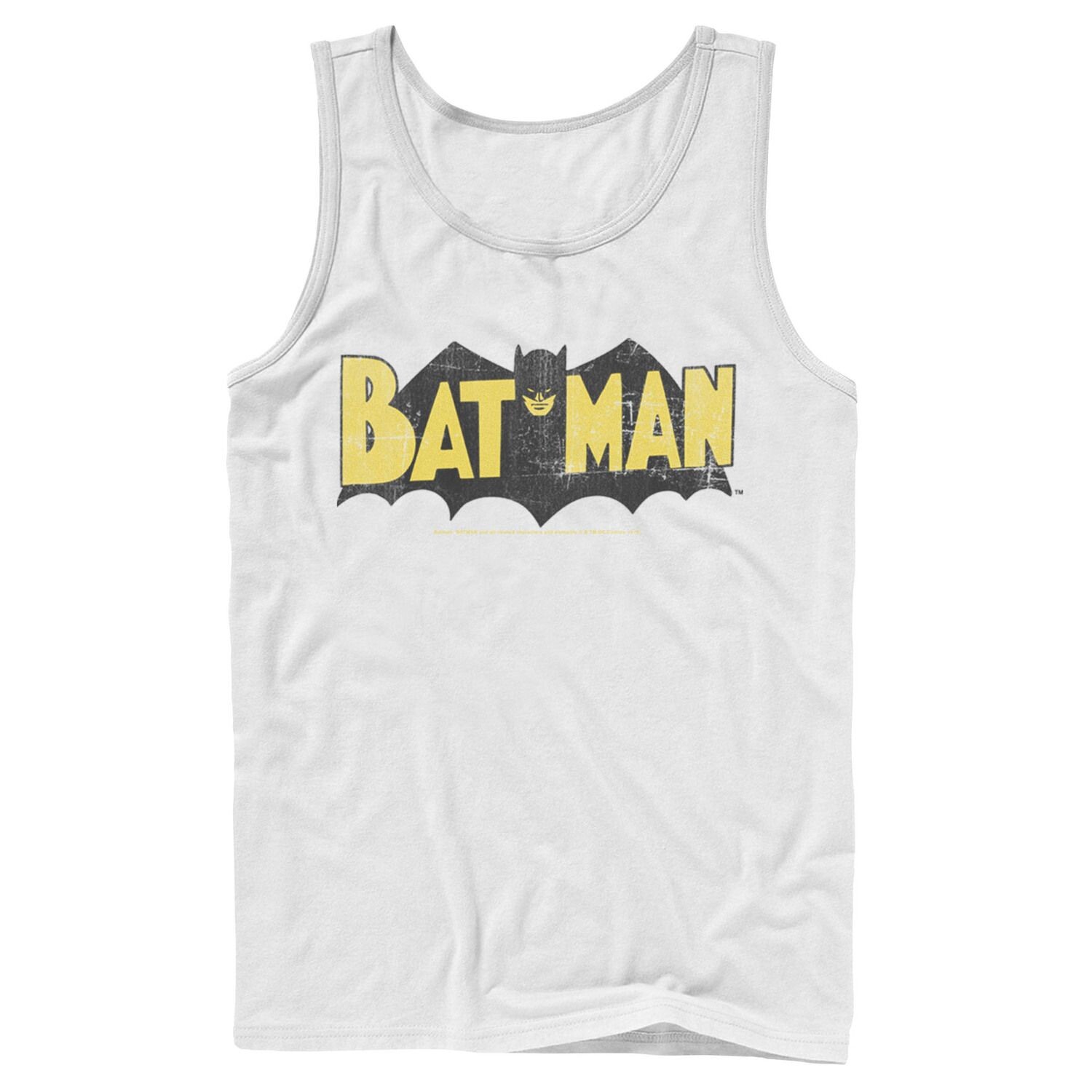 

Мужская майка с крупным текстовым логотипом DC Comics Batman Licensed Character