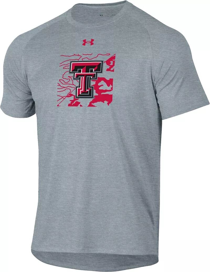 

Мужская футболка Under Armour Texas Tech Red Raiders Grey Tech Performance