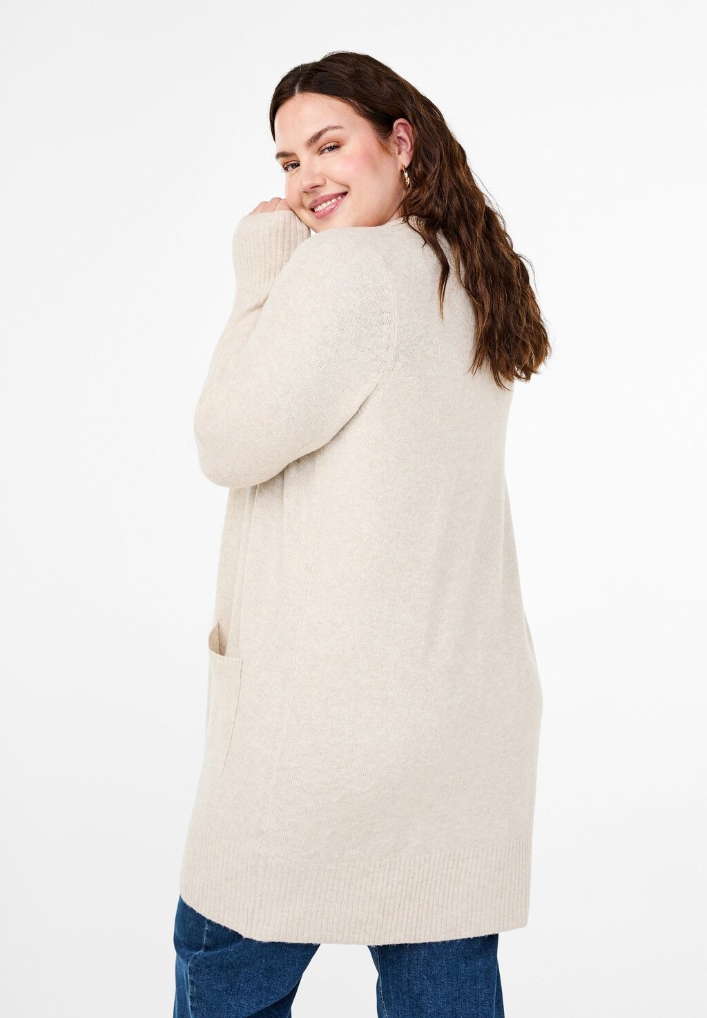 

Кардиган Zizzi, цвет Mottled Beige