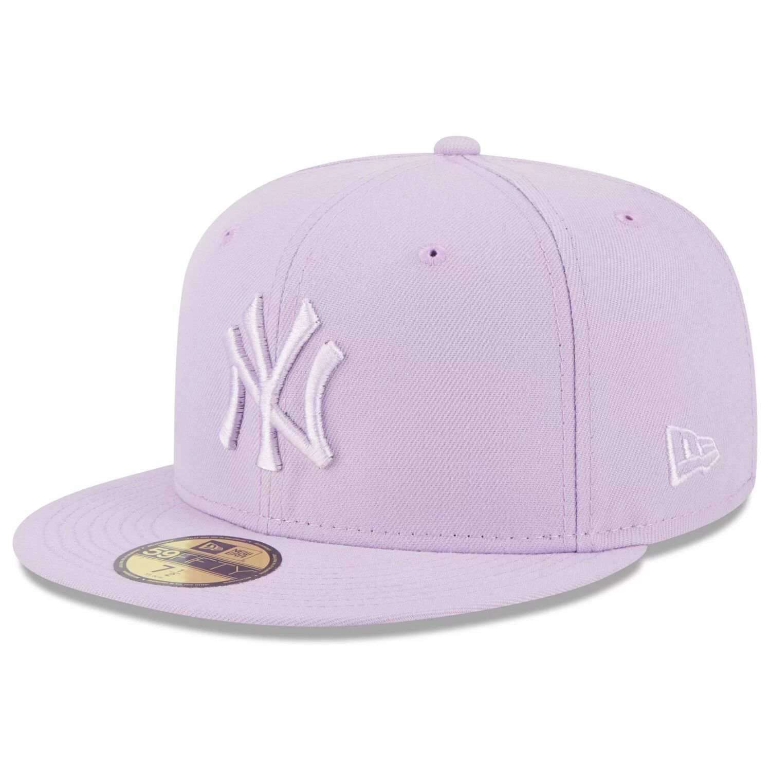 

Мужская облегающая шляпа New Era Lavender New York Yankees 2023 Spring Color Basic 59FIFTY