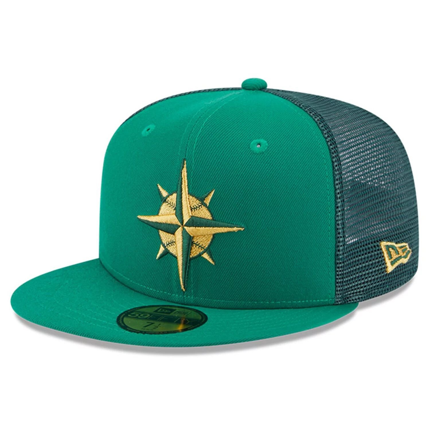 

Мужская облегающая шляпа New Era Kelly Green Seattle Mariners 2023 ко Дню Святого Патрика 59FIFTY