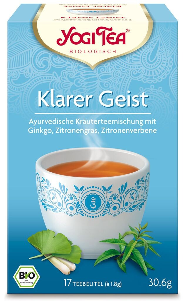 

Yogi Tea Clear Spirit Tea 30,6 г 17 чайных пакетиков