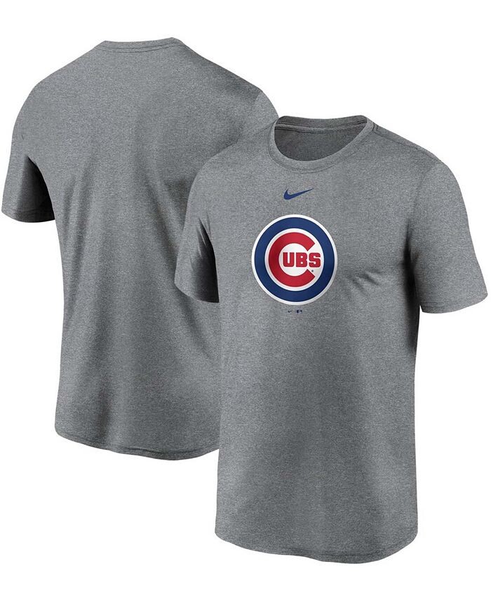 

Мужская серая футболка с большим логотипом Chicago Cubs Legend Performance Nike, серый
