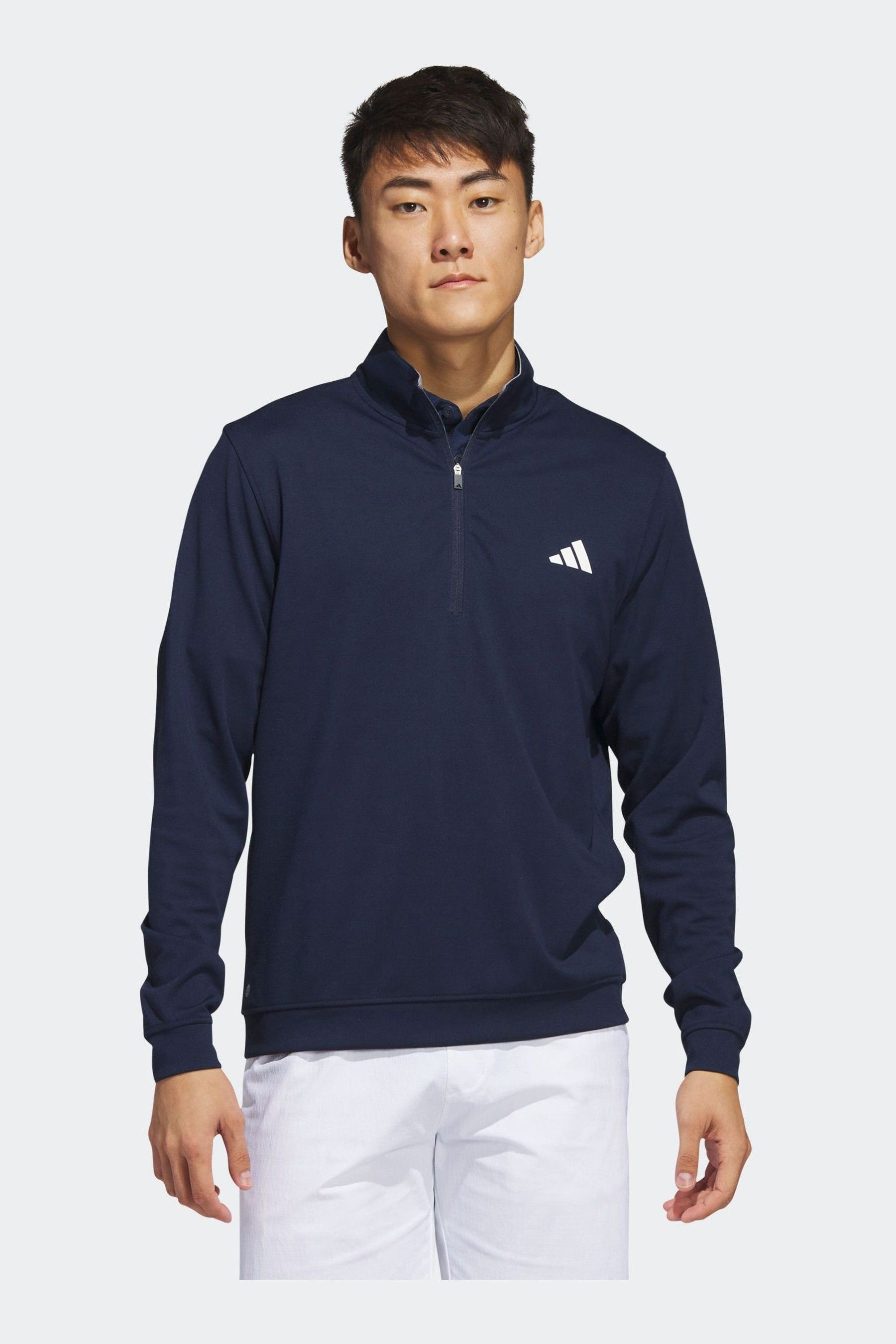 

Приподнятая толстовка на молнии 1/4 Adidas Golf, синий