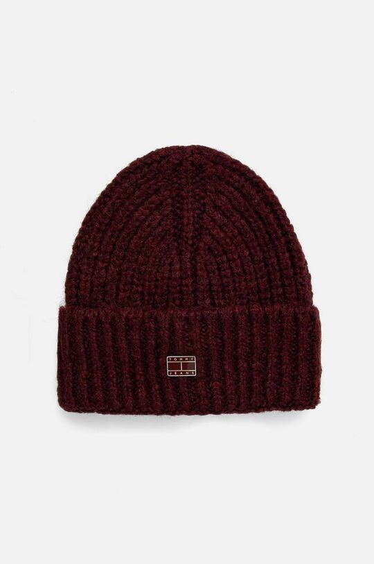 

Шапка из смесовой шерсти Tommy Jeans, бордовый