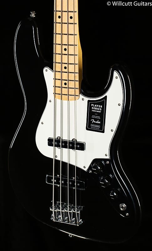 

Басс гитара Fender Player Jazz Bass Black Maple Bass Guitar-MX22097149-8.87 lbs