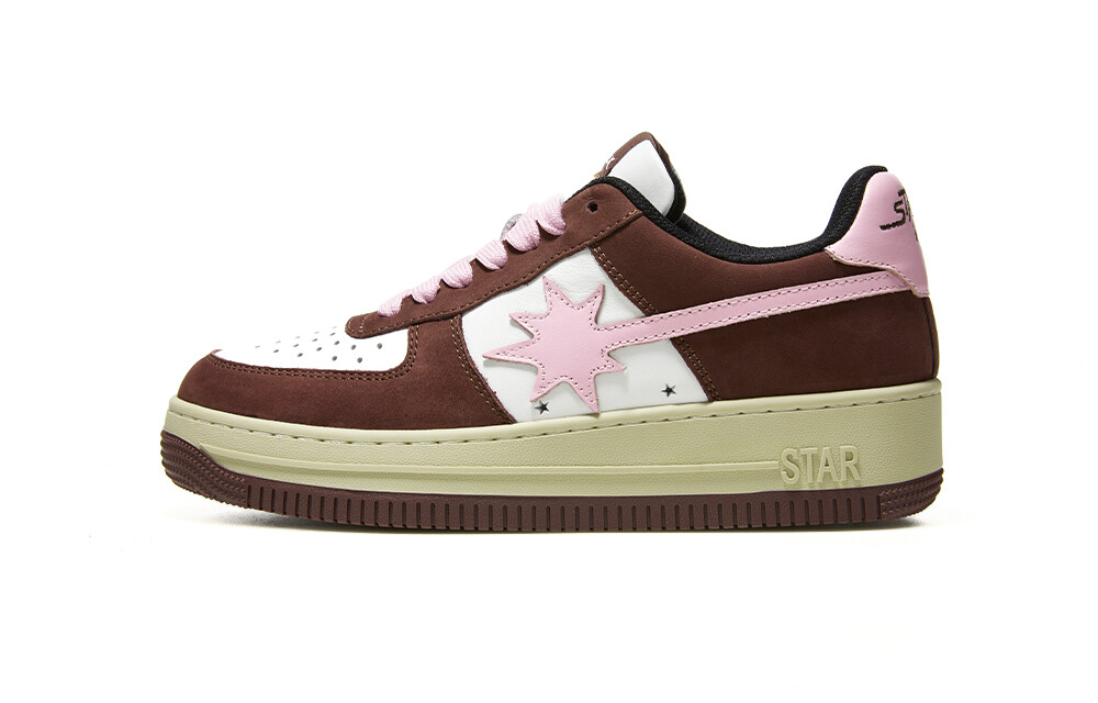 

Кроссовки starwalk soldier Skateboarding Shoes Unisex Low-top Pink, белый