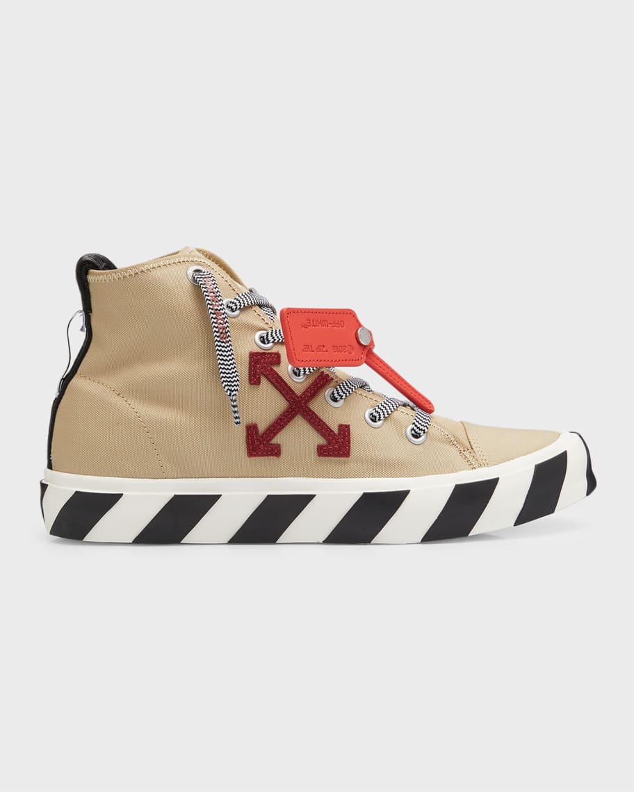 

Мужские кроссовки среднего кроя из вулканизированной парусины Off-White