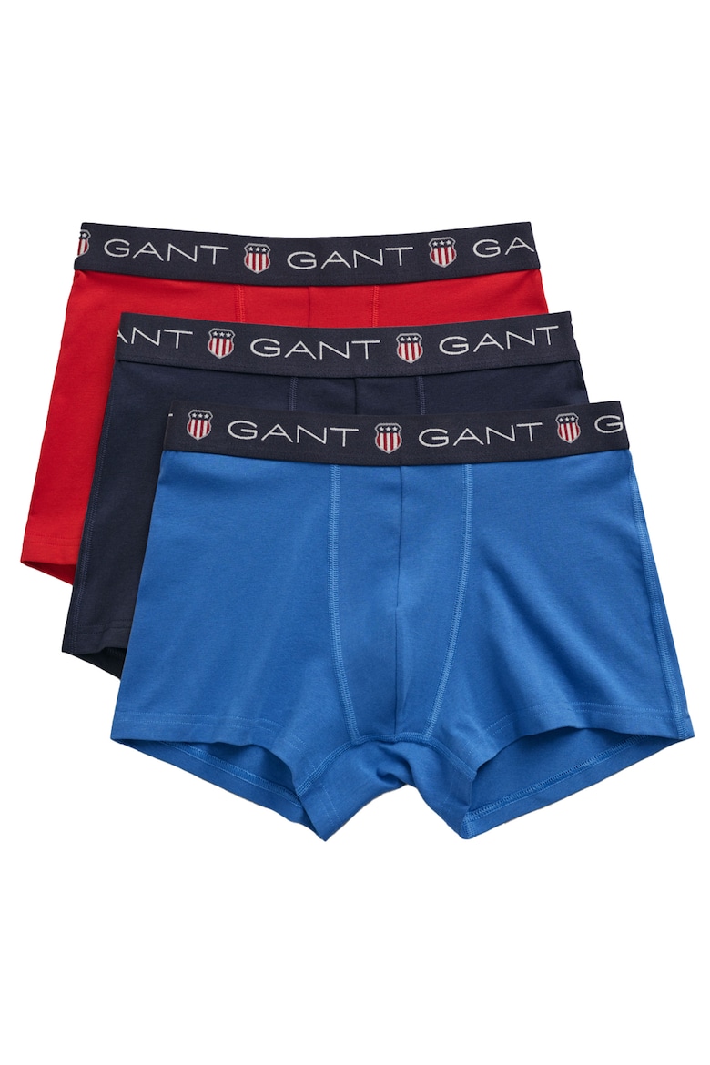 

Боксеры с логотипом - 3 пары Gant, синий