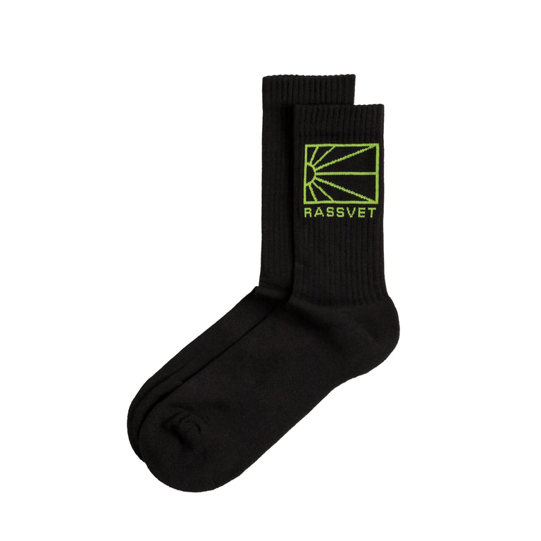 Носки Logo Socks Rassvet, черный цена и фото