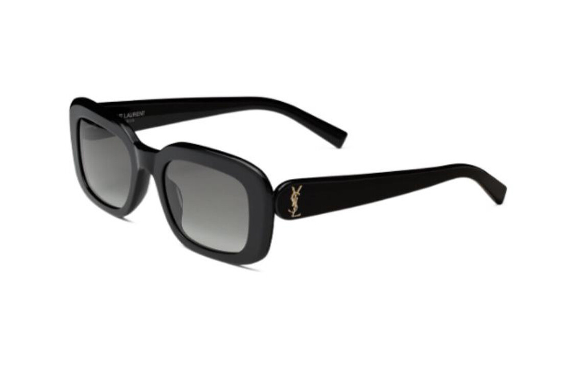 

Солнцезащитные очки Saint Laurent с логотипом, черный