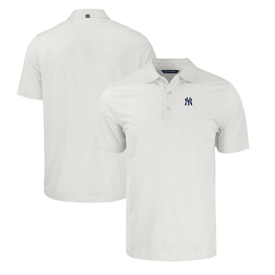 

Поло с коротким рукавом Cutter & Buck New York Yankees, белый