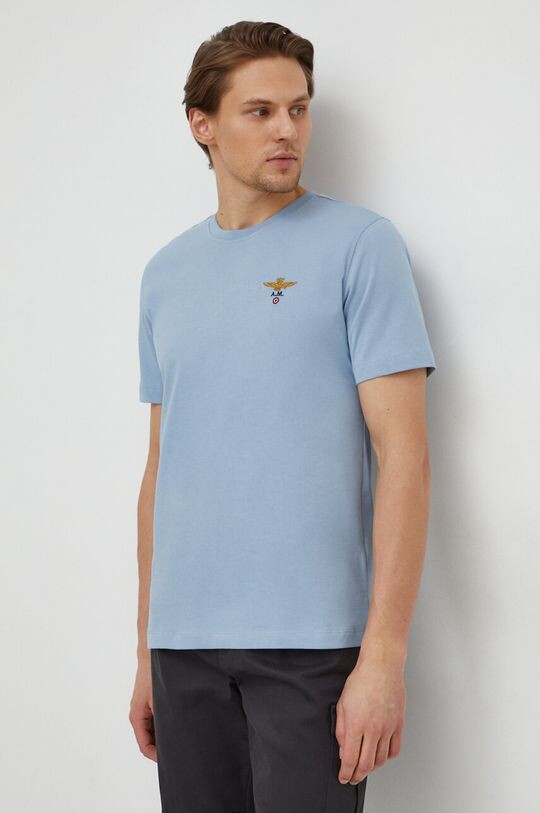 

Хлопковая футболка Aeronautica Militare, синий