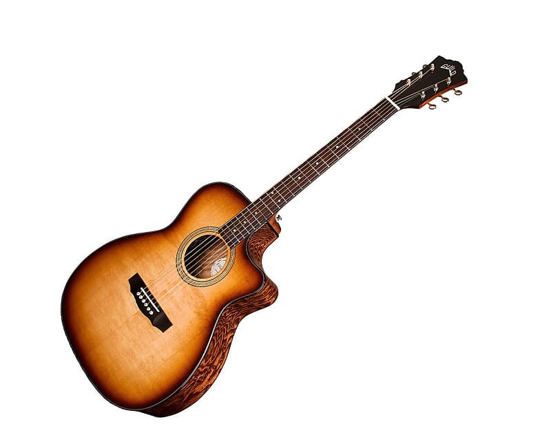 

Акустическая гитара Guild OM-260CE Deluxe Burl Cutaway A/E Guitar - Edge Burst Gloss