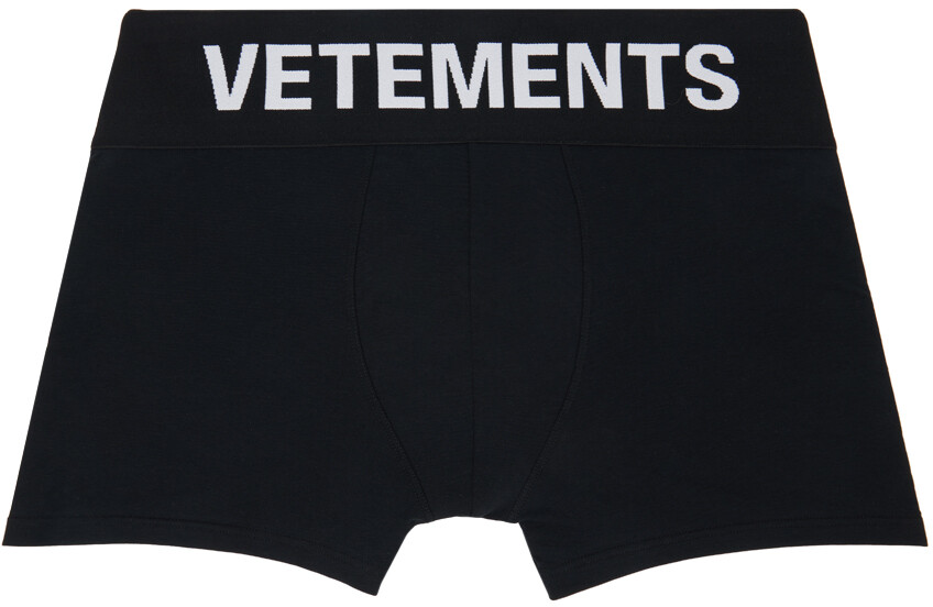 

Черные эластичные боксеры Vetements