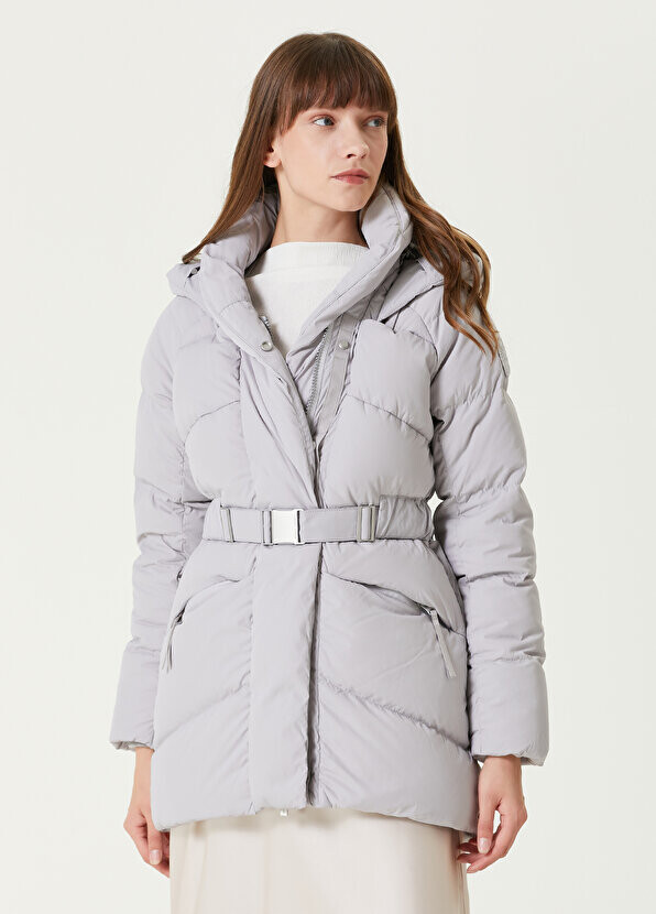 

Серое пуховое пальто с капюшоном marlow Canada Goose, Серый