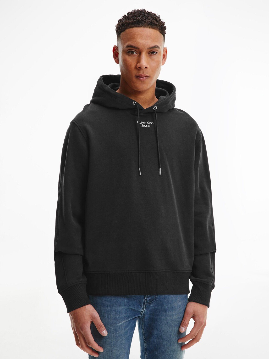 

Джинсовая толстовка с логотипом Stack Calvin Klein, черный