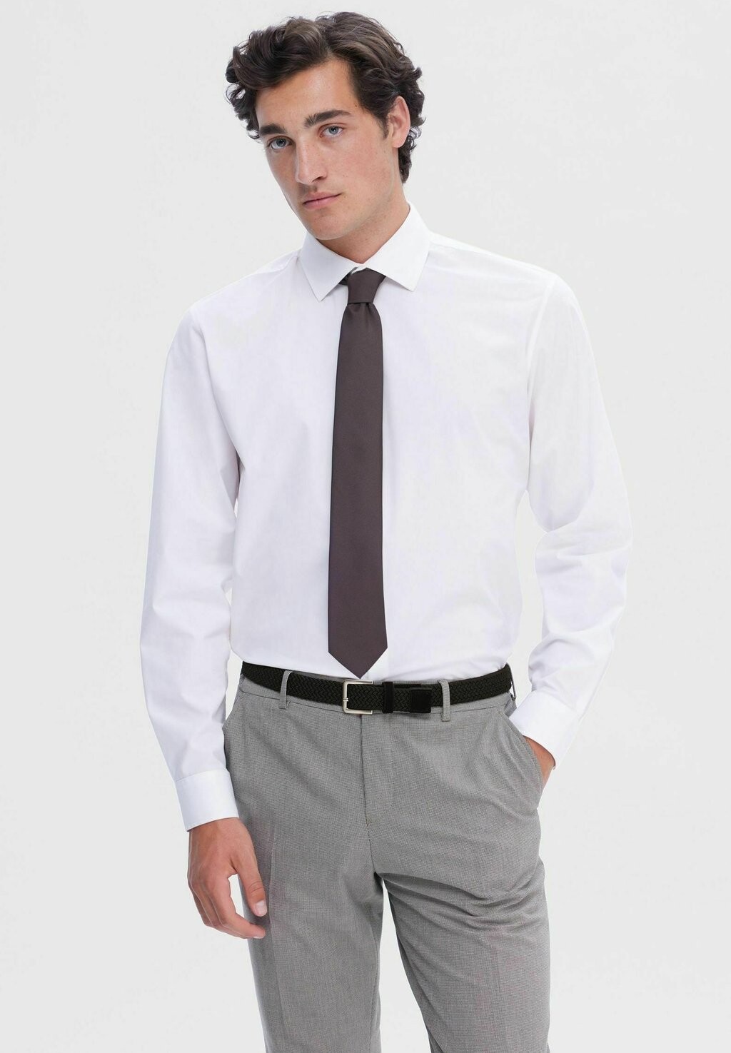 

Плетеный ремень SLHHARIS BELT Selected Homme, цвет black
