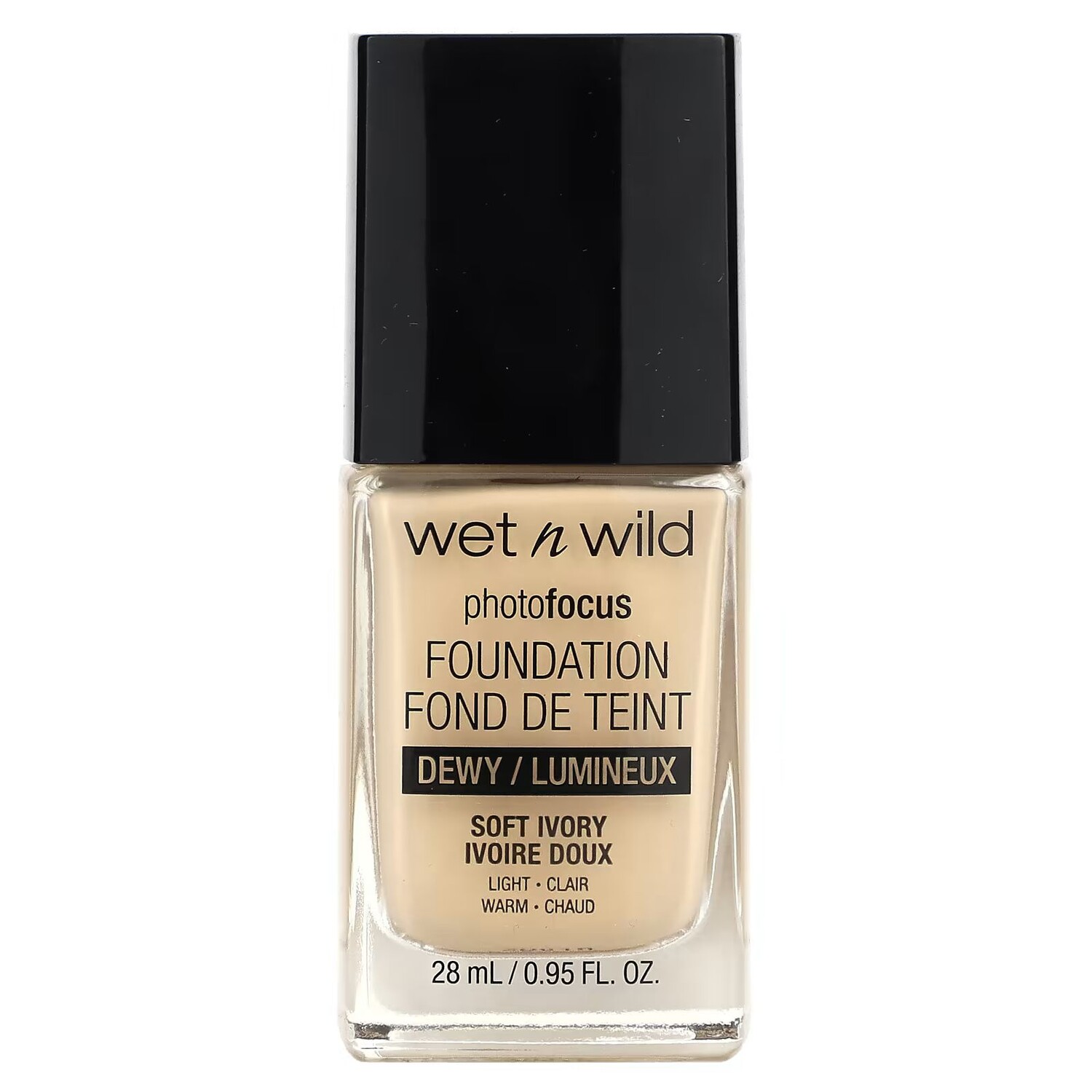 

PhotoFocus, Тональный крем, Dewy, Мягкая слоновая кость, 0,95 жидкой унции (28 мл) Wet N Wild