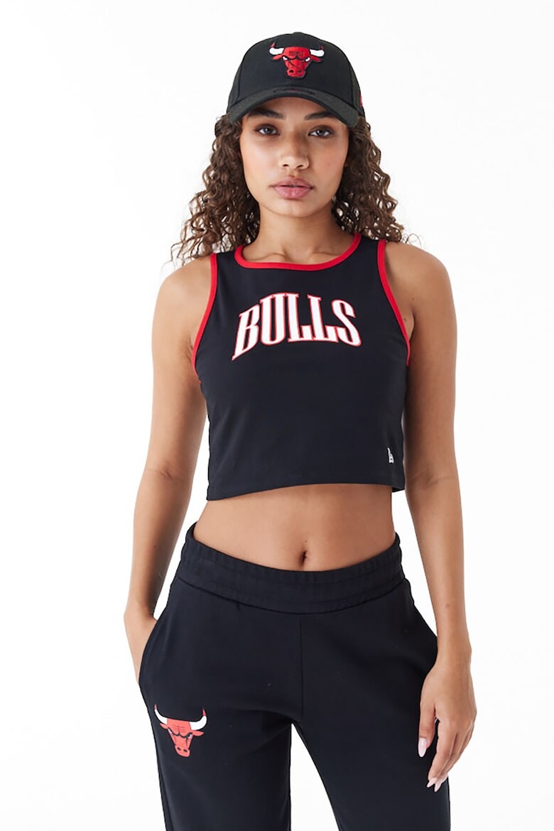 

Укороченный топ Chicago Bulls с логотипом New Era, черный