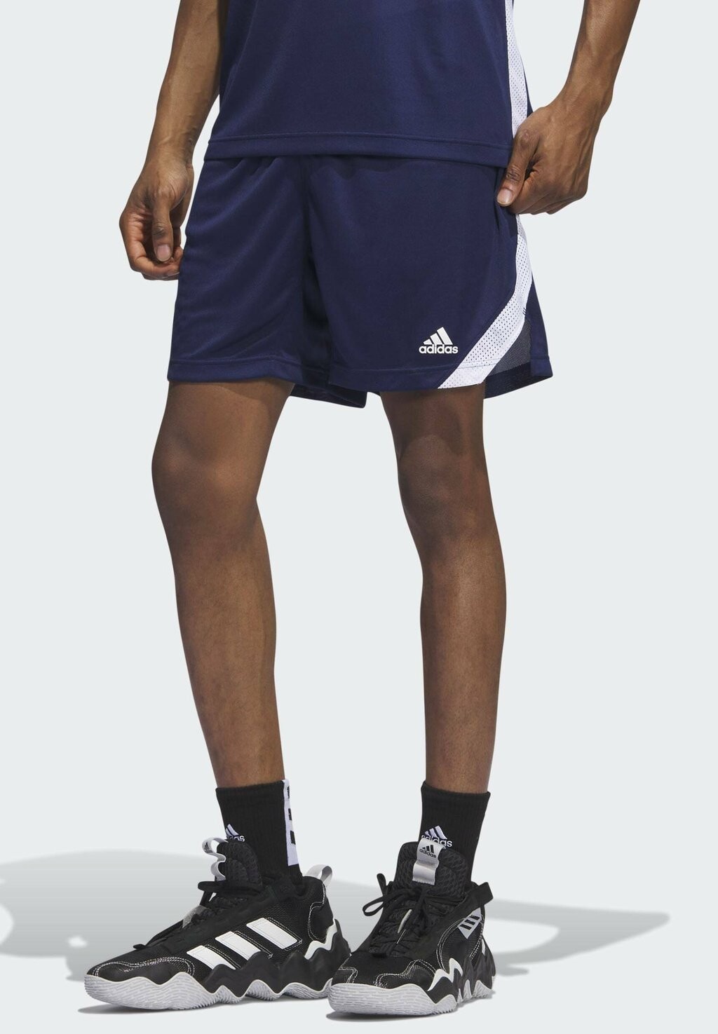 

Спортивные шорты ICON SQUAD Adidas, темно-синий, белый