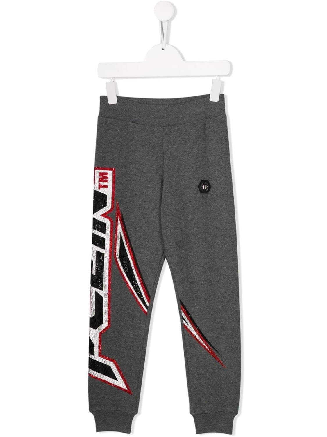 

Philipp Plein Junior спортивные брюки Space Plein, серый