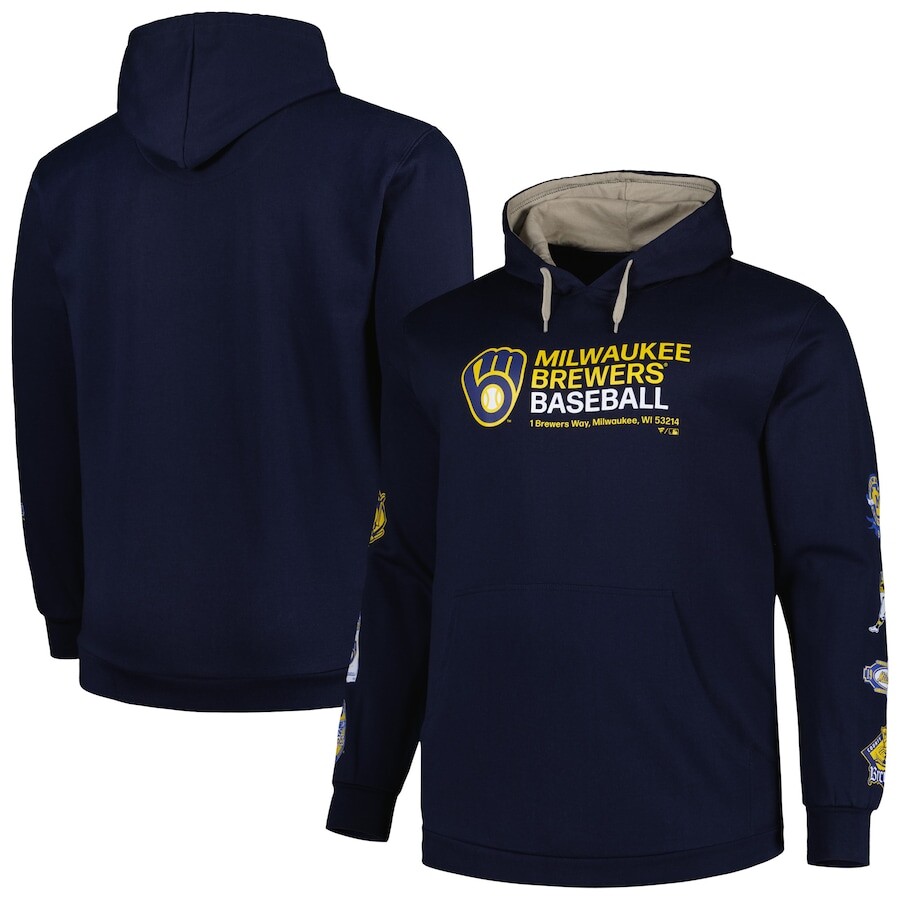 

Пуловер с капюшоном Profile Milwaukee Brewers, нави