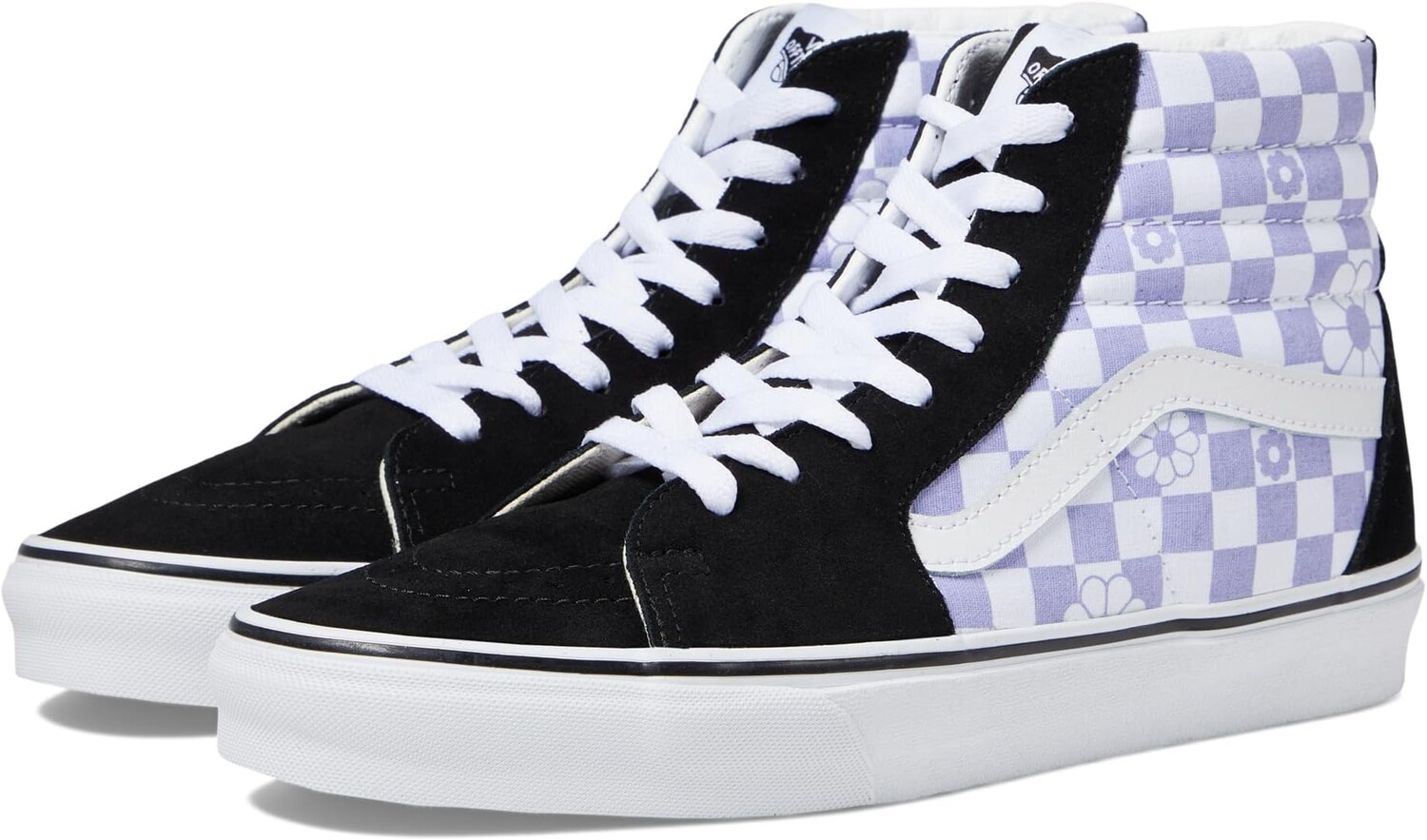 

Кроссовки Sk8-hi Vans, цвет Floral Check Lavender/Black