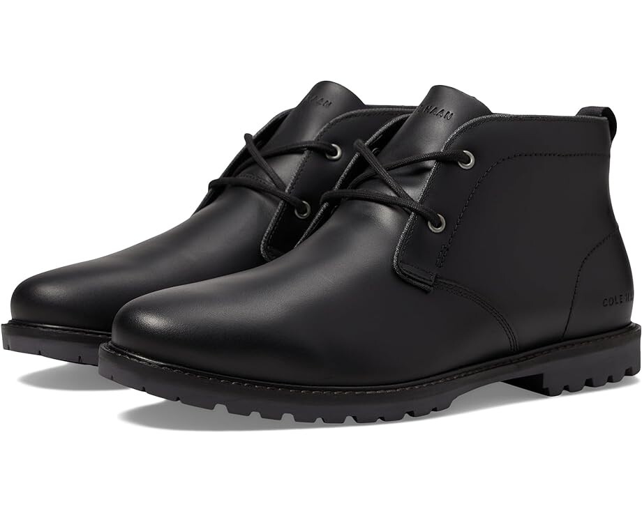 

Ботинки Cole Haan Midland Lug Chukka Boot, цвет Black/Grey Pinstripe Water Resistant