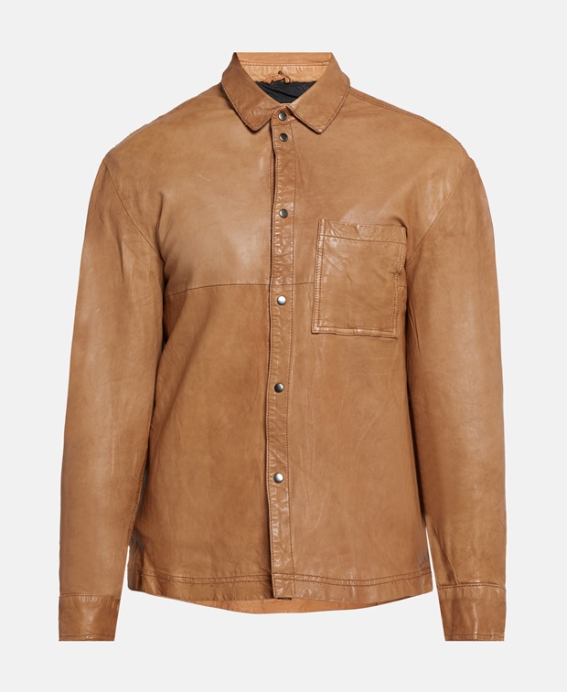 Кожаный пиджак , коричневый Be Edgy