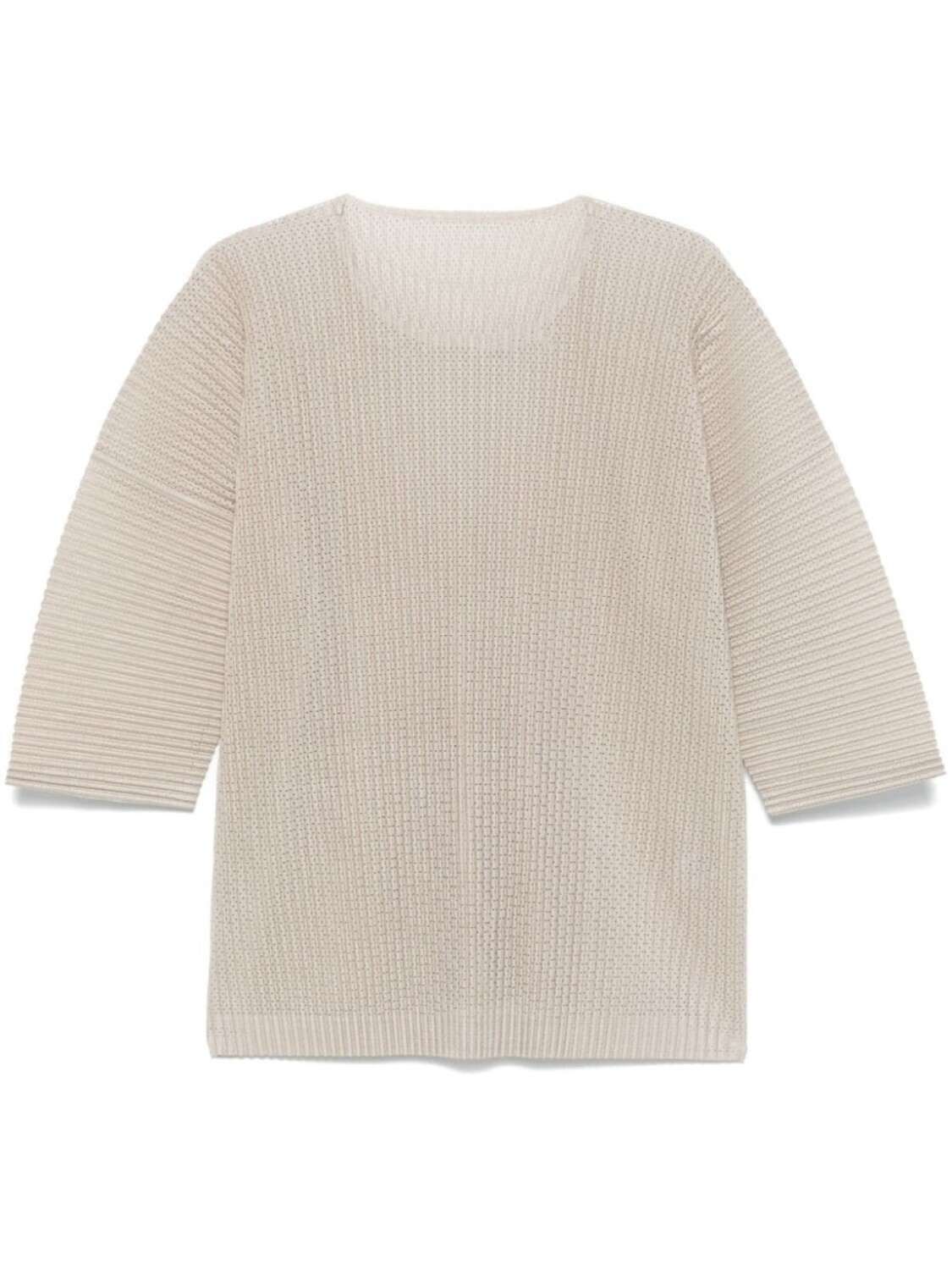 

Homme Plissé Issey Miyake футболка с перфорацией, серый
