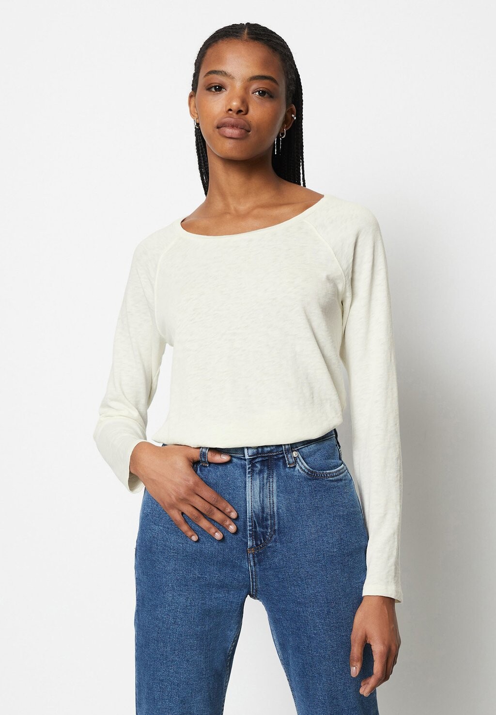 

Блузка с длинными рукавами Marc O'Polo DENIM, молочный