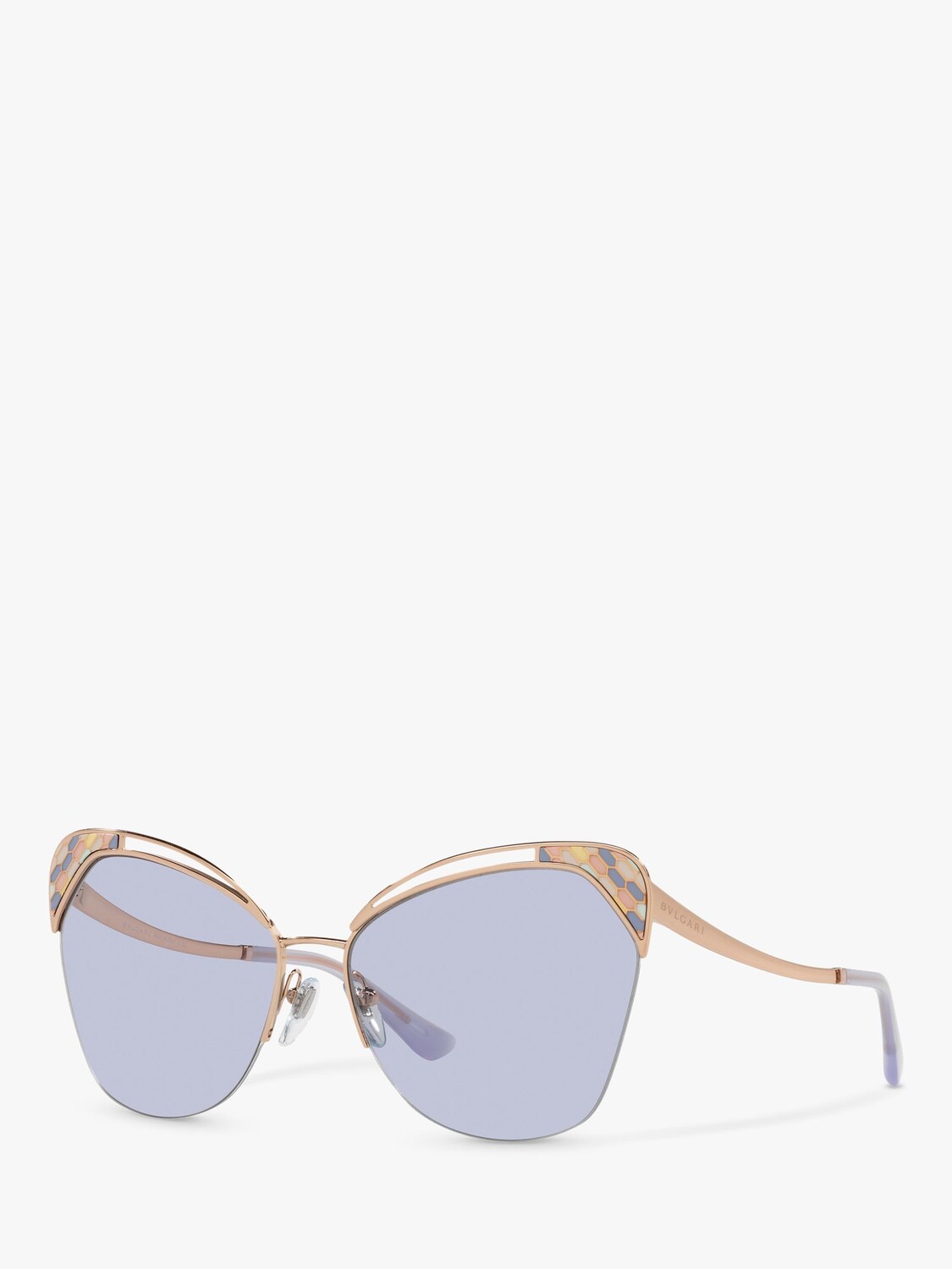

BVLGARI BV6161 Женские солнцезащитные очки нестандартной формы, розовые/золотые