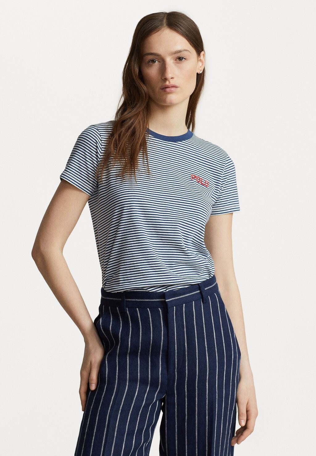 

Футболка с принтом Polo Ralph Lauren, Синий