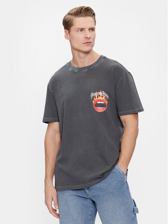 

Футболка стандартного кроя Tommy Jeans, серый