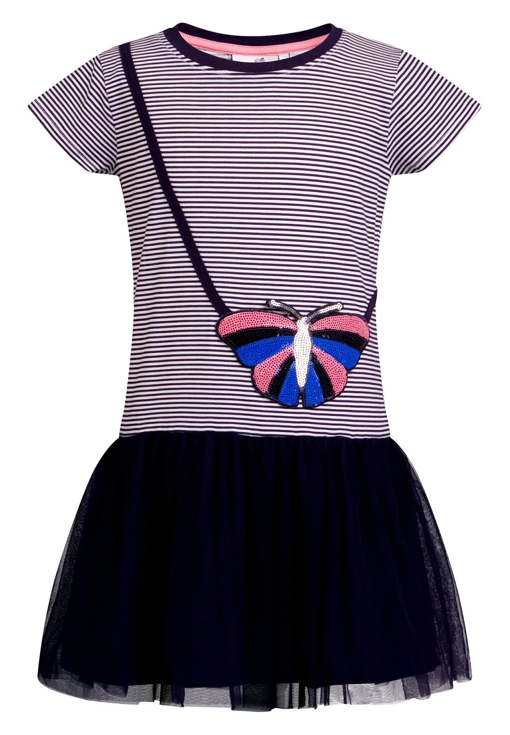 

Летнее платье Streifen Mit Schmetterlingtasche happy girls, цвет navy