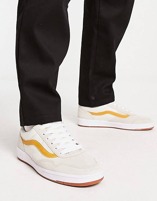 

Кроссовки Vans Cruze светло-серого и желтого цвета