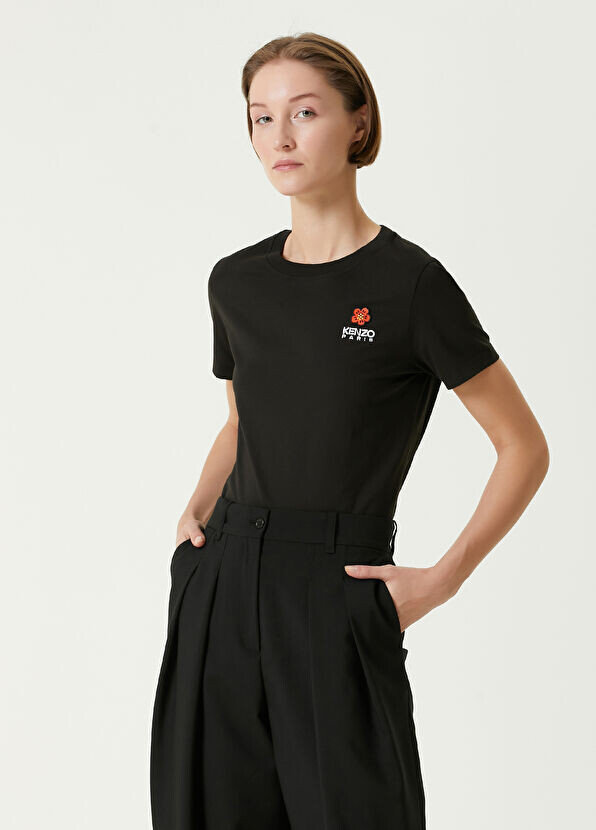 

Футболка Boke с вышитым цветочным логотипом Kenzo, черный