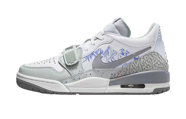 

Кроссовки Jordan Legacy 312 Vintage Basketball Shoes Men Low-top Grey/white, светло-серый