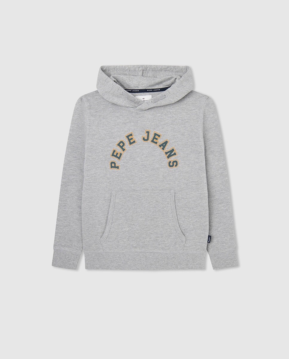 

Толстовка с капюшоном для мальчика Pepe Jeans, серый