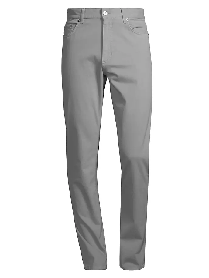 

Джинсы стрейч с пятью карманами Zegna, серый