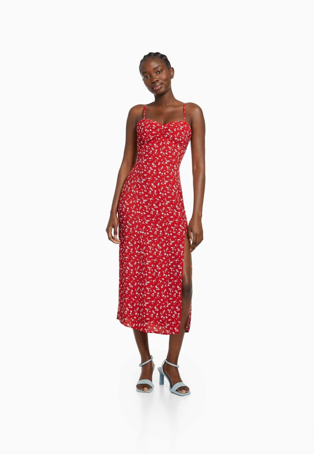 

Летнее платье Bershka, красный