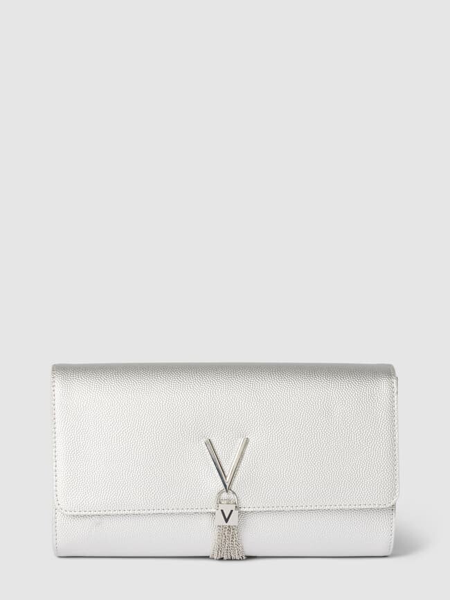

Клатч с нанесением этикетки, модель "DIVINA" Valentino, серебро