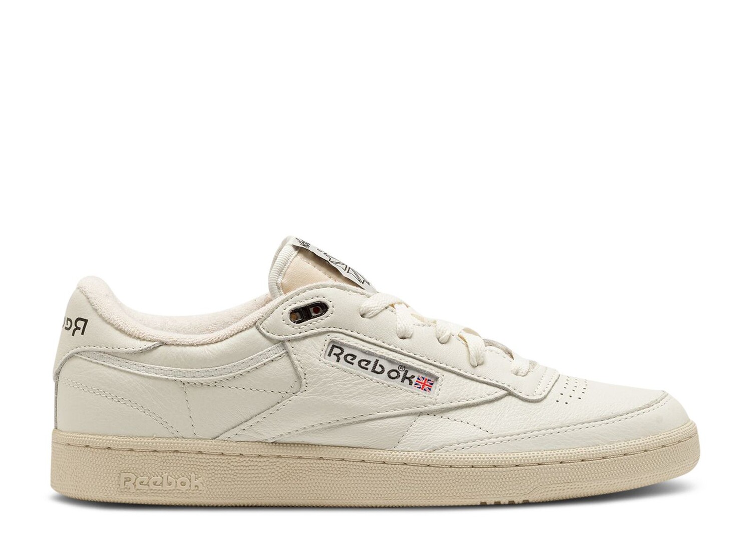 

Кроссовки Reebok Club C 85 Vintage 'Chalk Black', кремовый, Бежевый